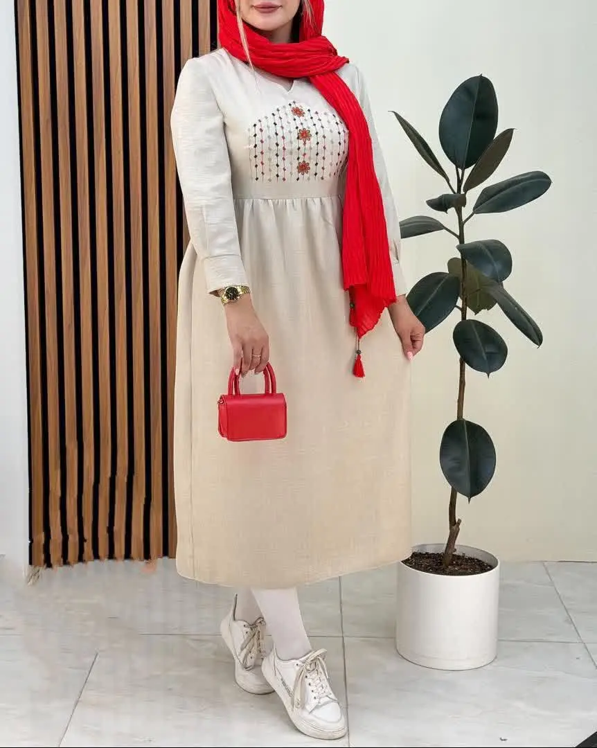 پیراهن گلدوزی