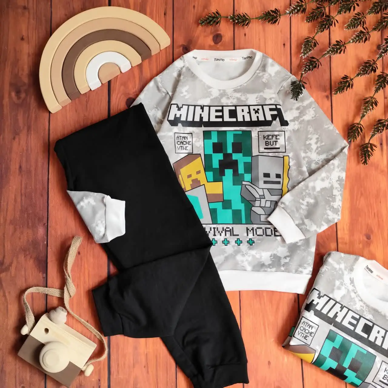 😍ست بلوز و شلوار پسرانه مای...