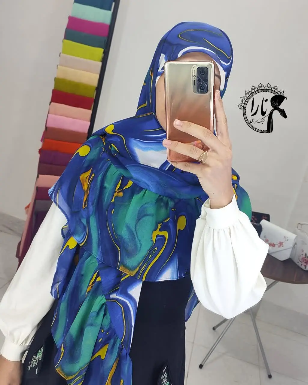 روسری حریرژورژت
