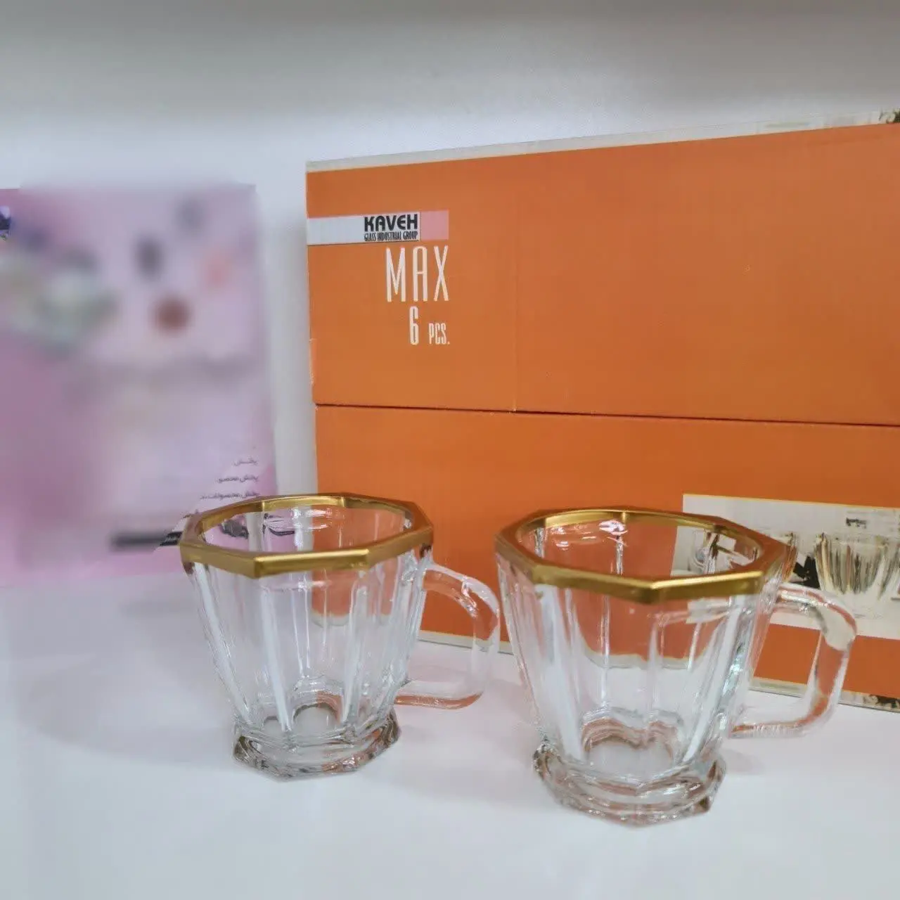 🌹 فنجان مکس لب طلا 
