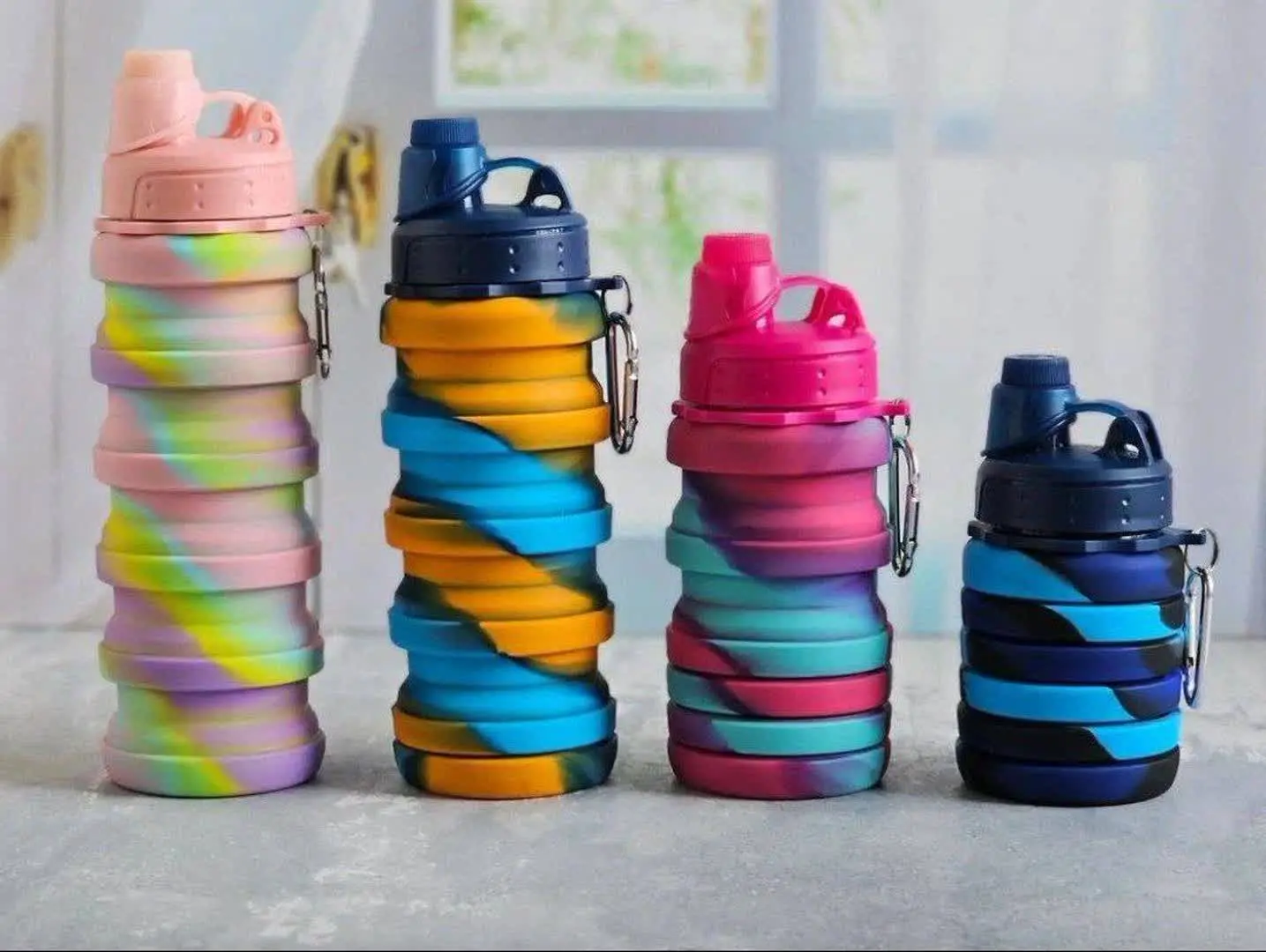 💥قمقمه سیلیکونی تاشو
