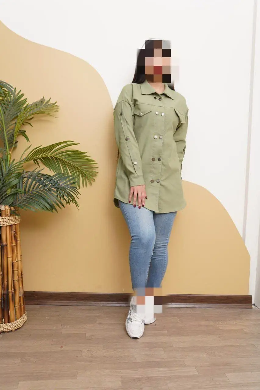 نام: مانتو کتان آستین دکمه ۱۲۵۵ 🎐
