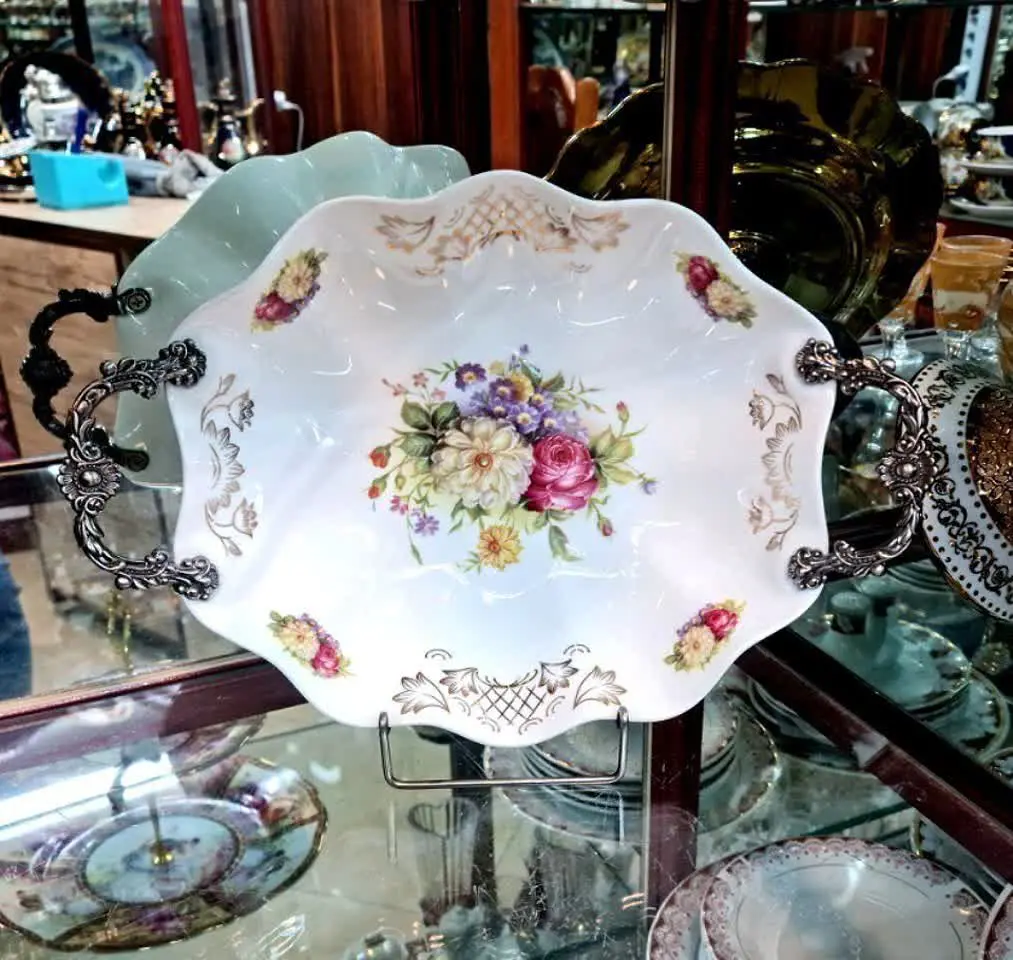 سینی یامیوه خوری دسته دار👌
