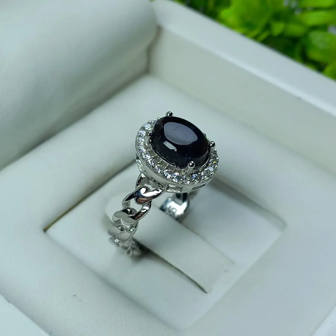 ✅انگشتر زنانه با عقیق #جزع_یمانی🖤
