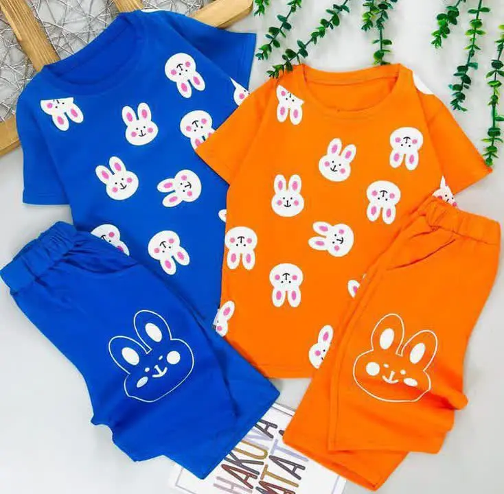 🌸تیشرت شلوارک دخترانه خرگوش🌸
