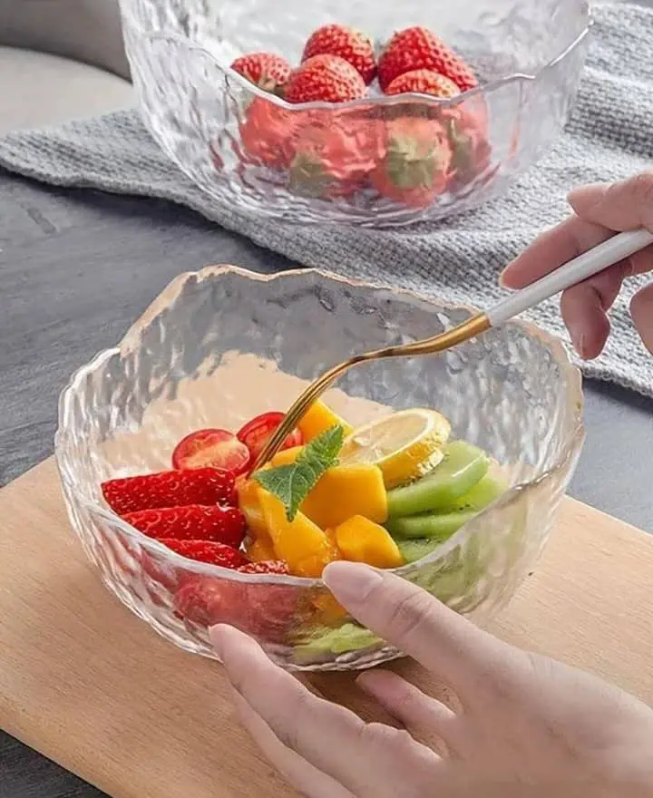 شارژ کاسه‌های دفرمه سه تایی لب طلایی
