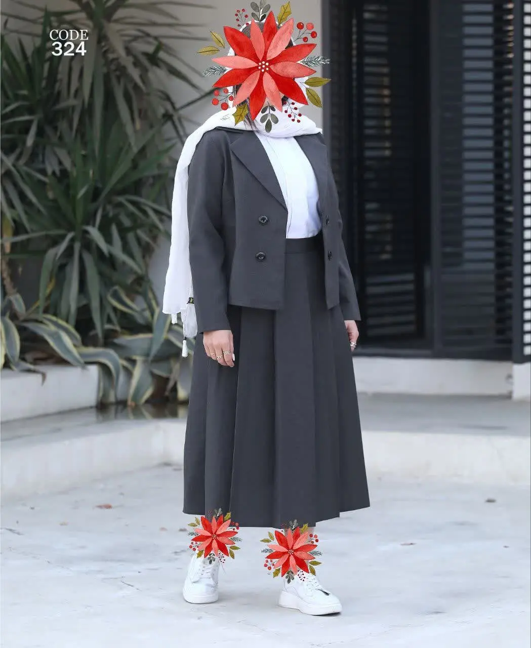 #ست_سه_تیکه #کت_دامن_شومیر #اسپرت
