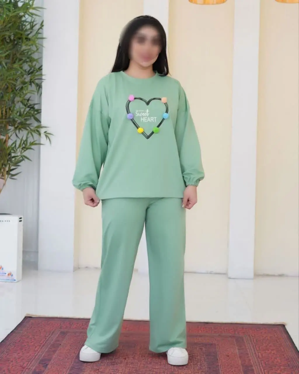 🌸ست چاپ قلبی توپی برجسته
