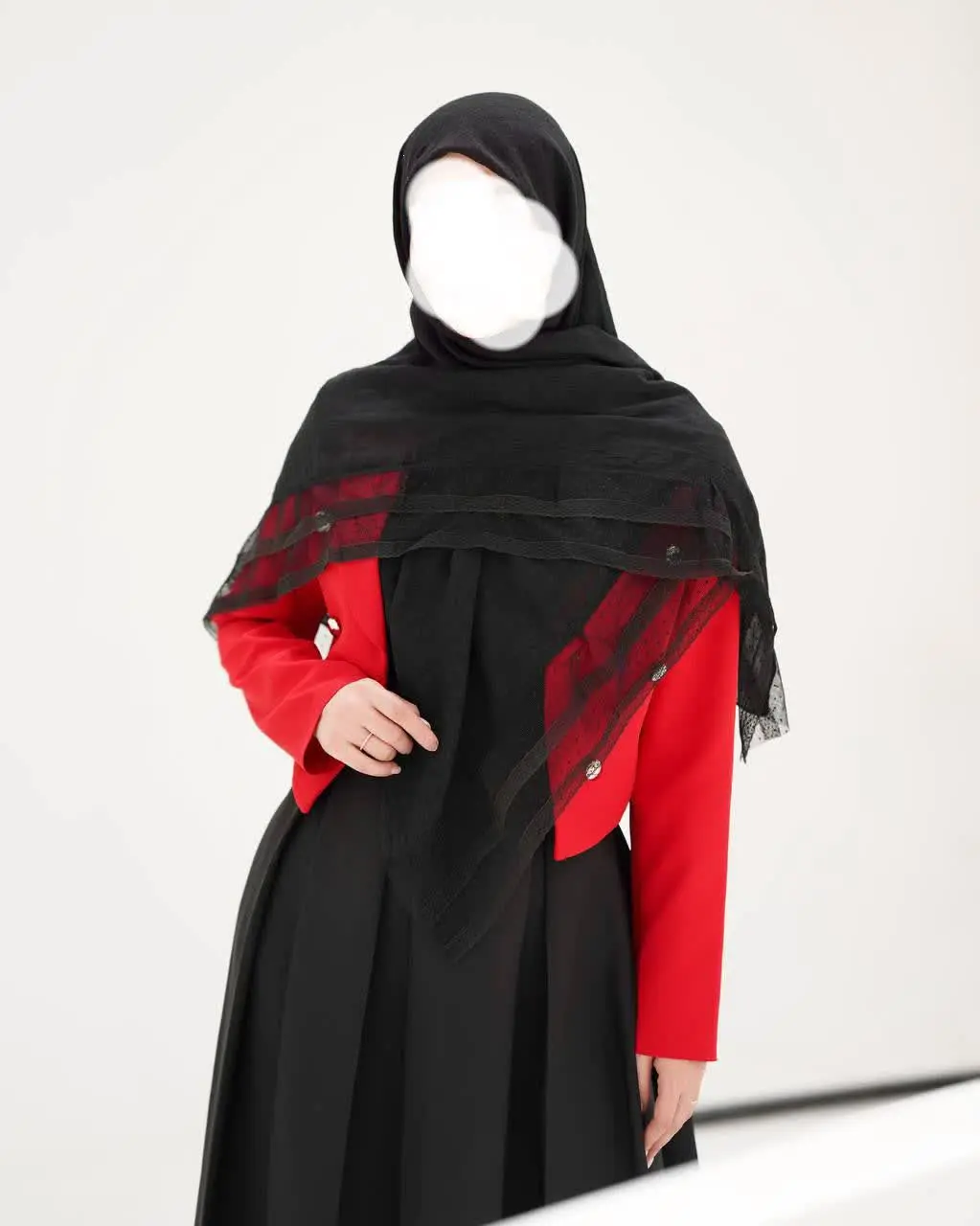 روسری نخی دور گیپور
