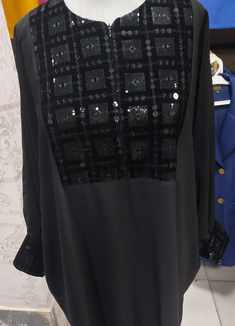 💥 مانتو عبایی جلو و مچ کارشده کد ۲
