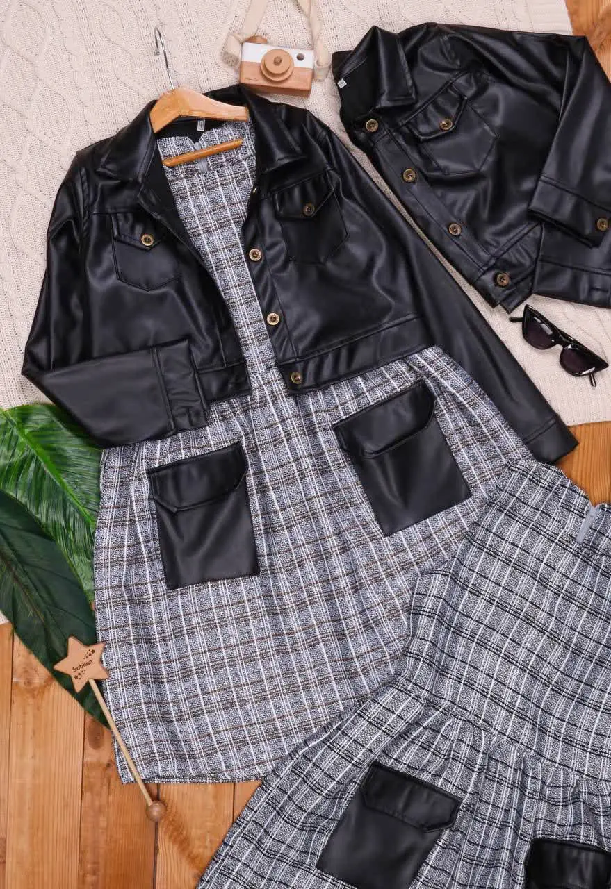 🎄 کت سارافون چرم و کمشیر تی...