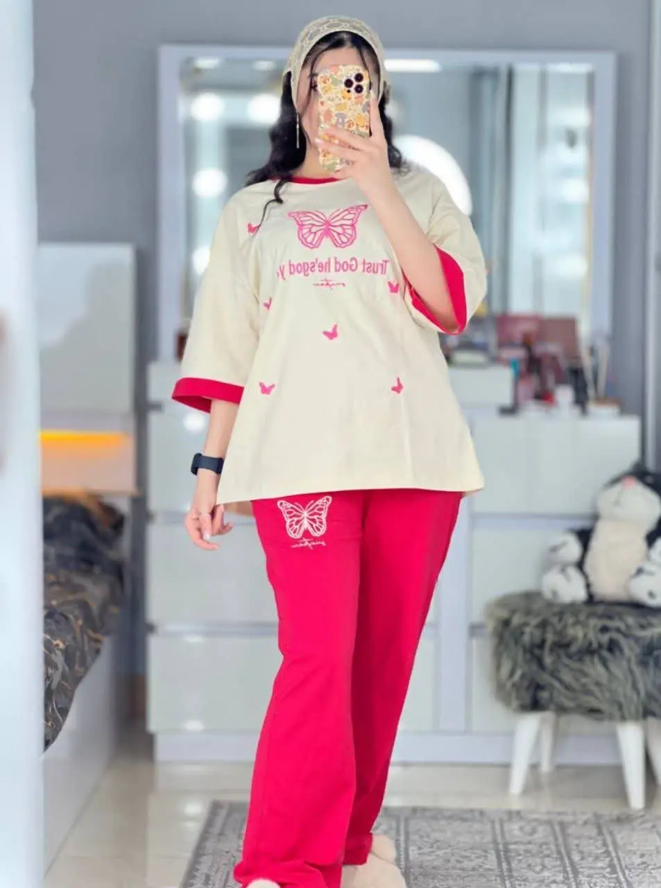 🖋نام: ست گلدوزی پروانه
