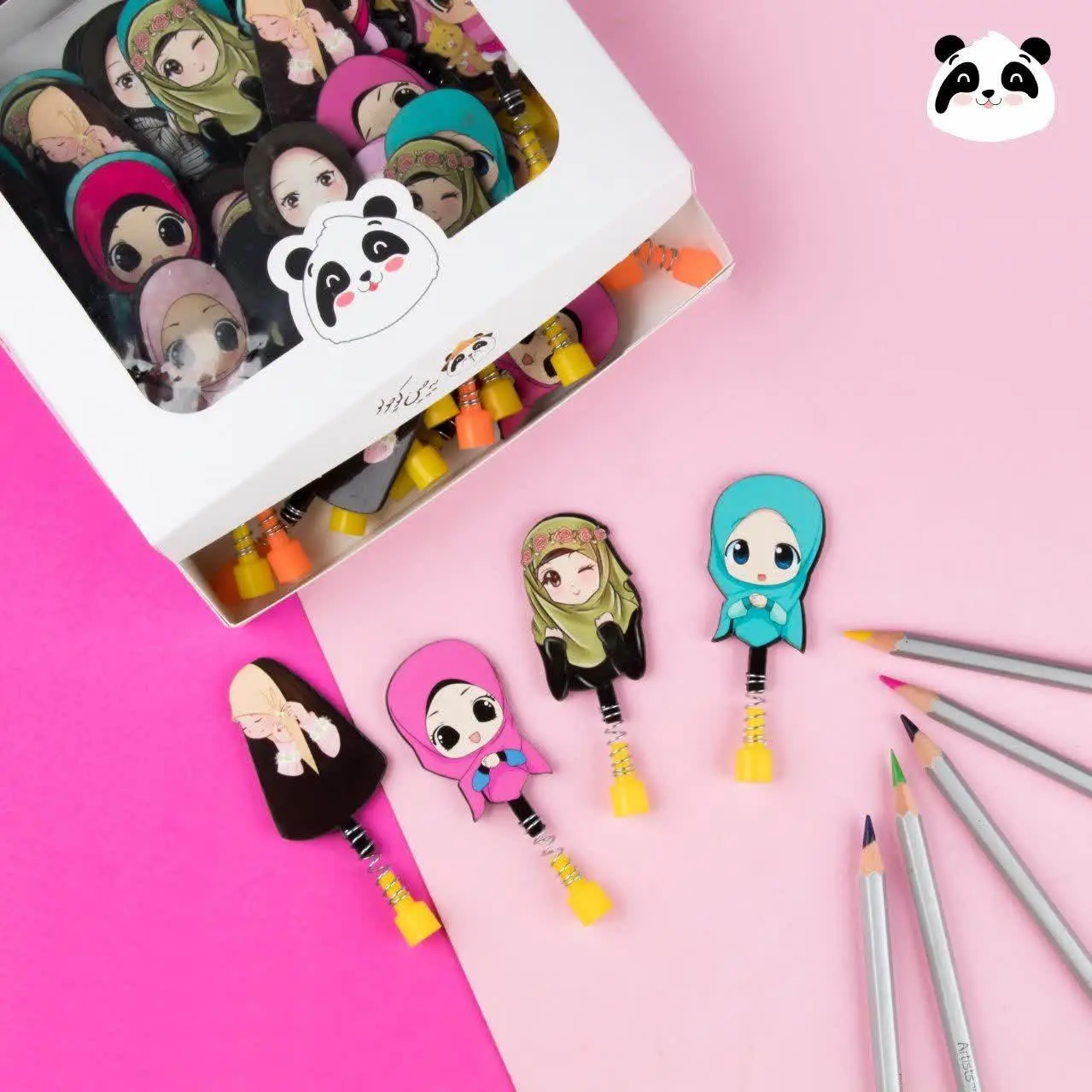 سر مدادی چوبی طرح حجاب
