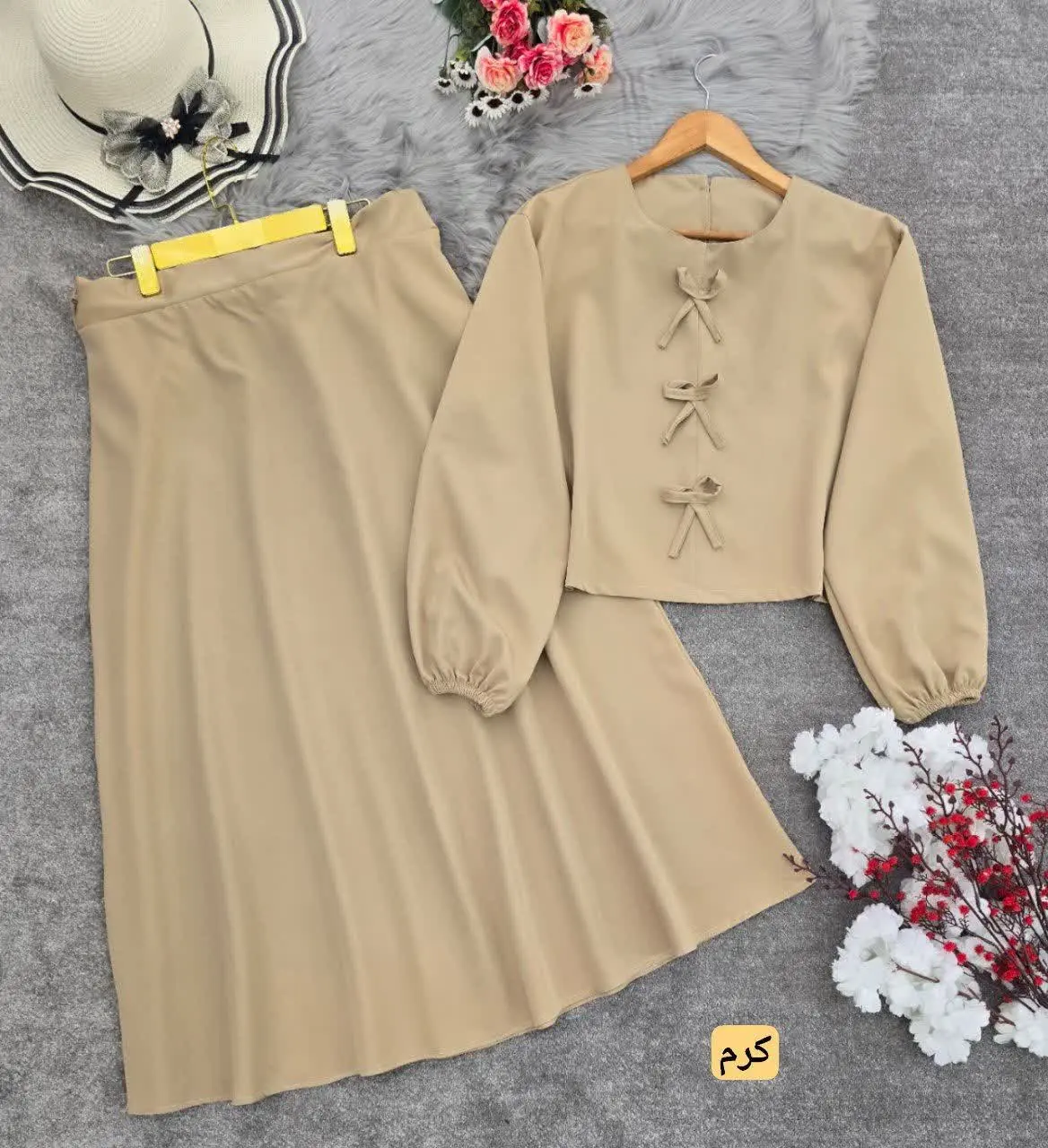 نام: کت و دامن پاپیون
