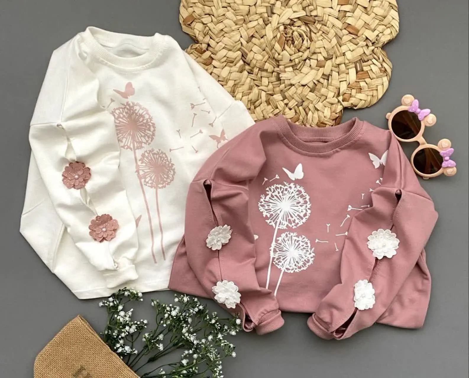 💞 بلوز تک دخترانه طرح قاصدک باکیفیت💞 
