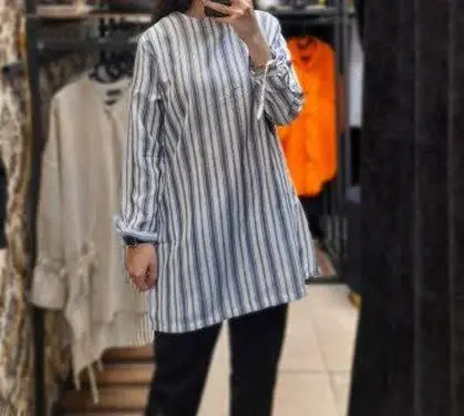 نام: مانتو جلو بسته راه راه کد۱۵
