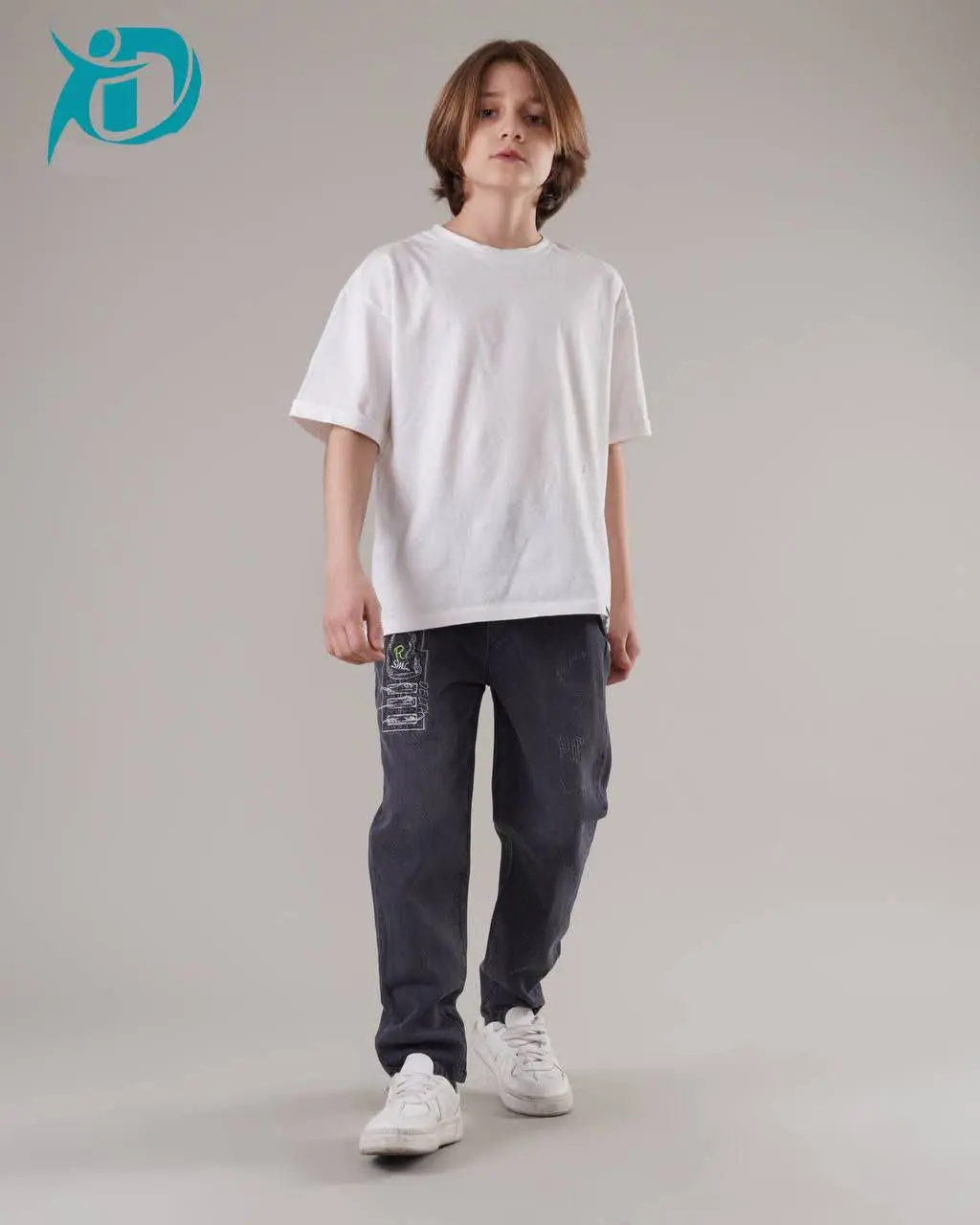 🔮شلوار لی ذغالی مام استایل اسپرت🔮
