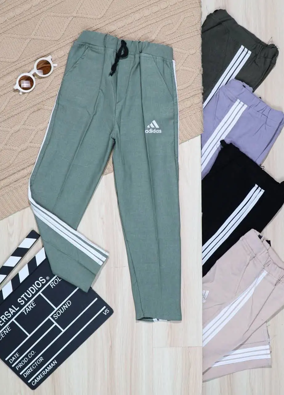 👫شلوار کتان بنگال پسرانه ۳خط👫
