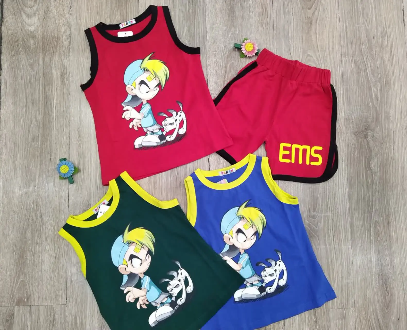 🌼 ست تاپ شلوارک برا آقا پسرانه‌های قشنگ 🌼
