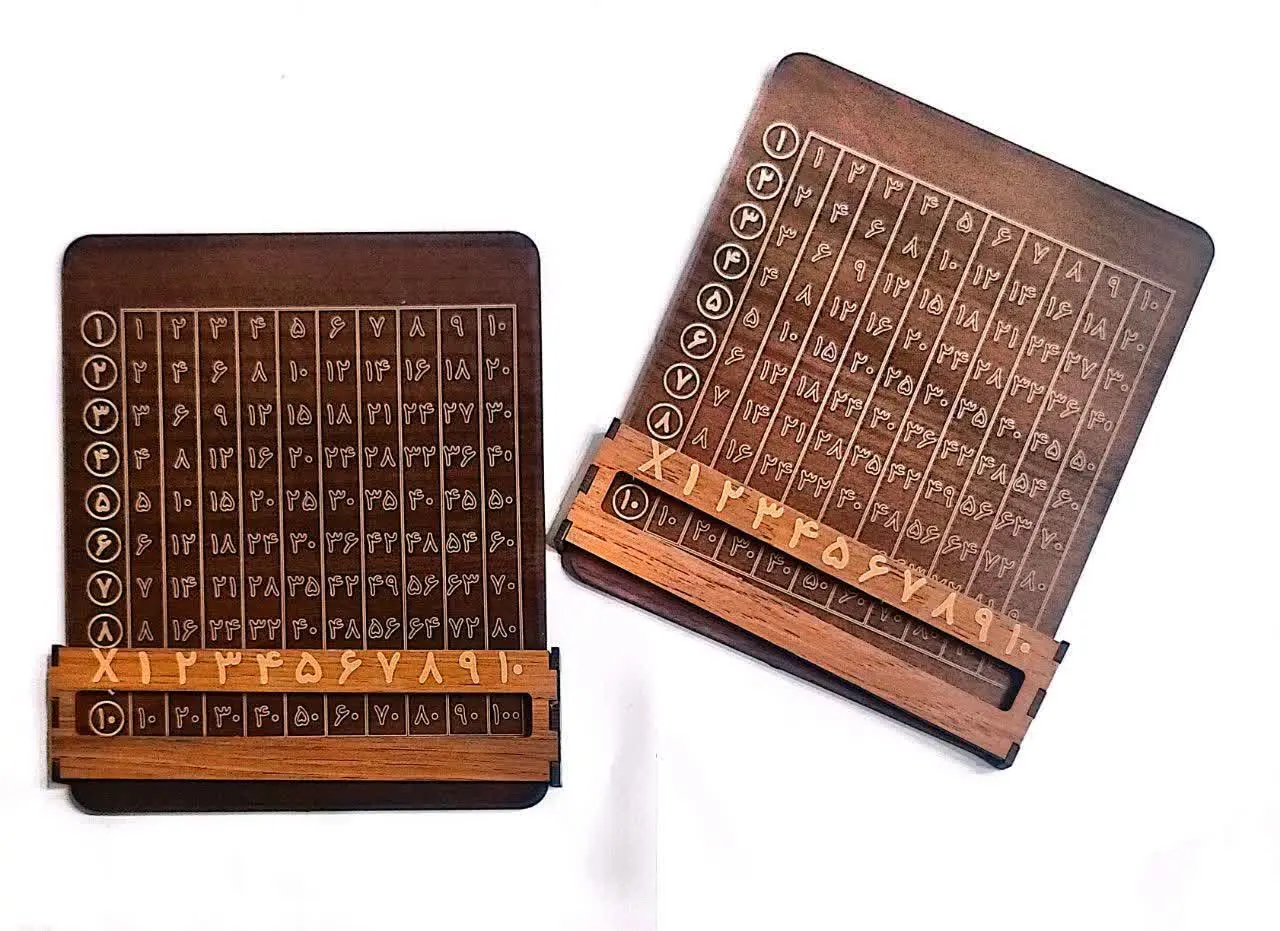 جدول ضرب چوبی 
