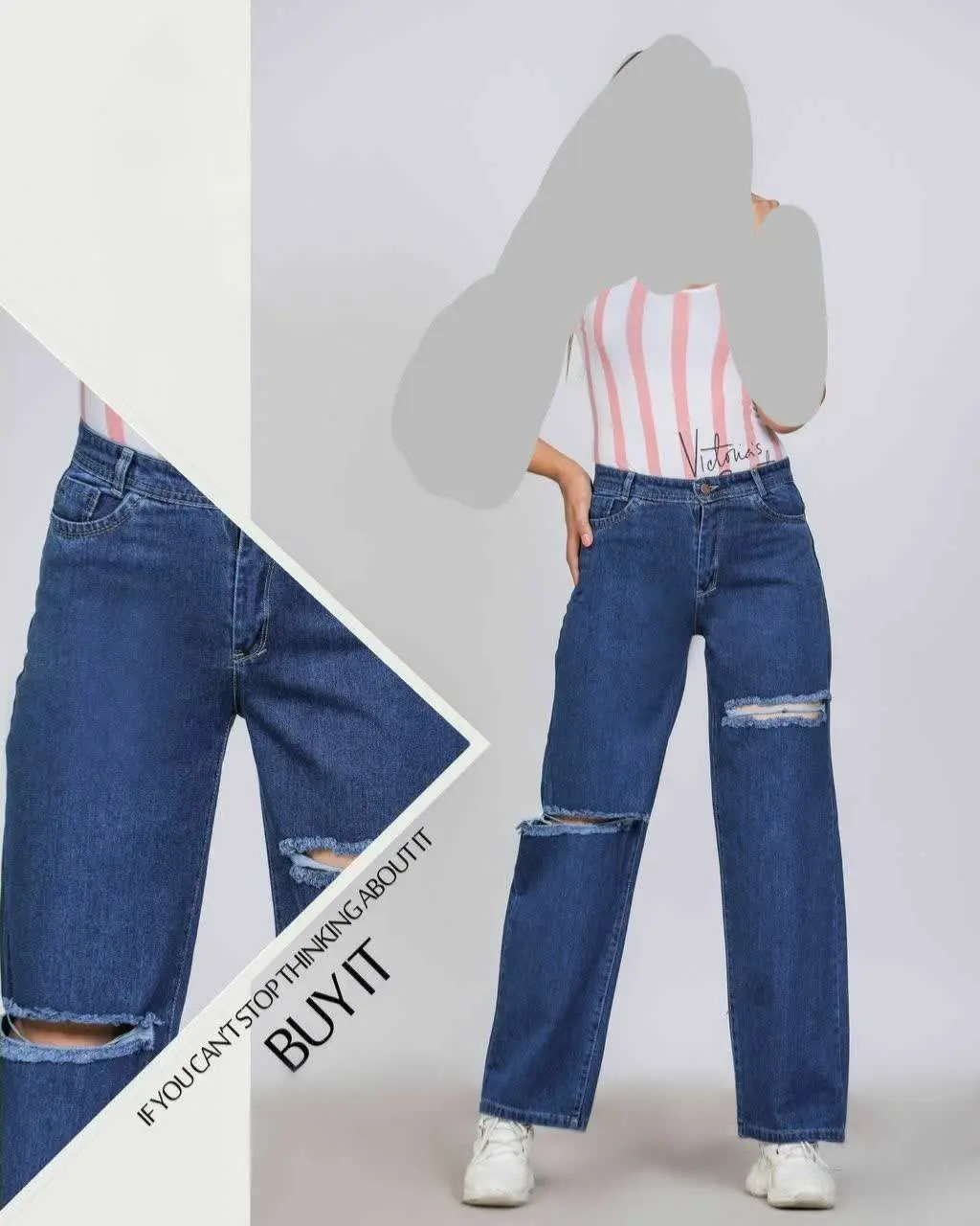 👖 #شلوارجین_بگی #وارداتی مدل روسانا👖
