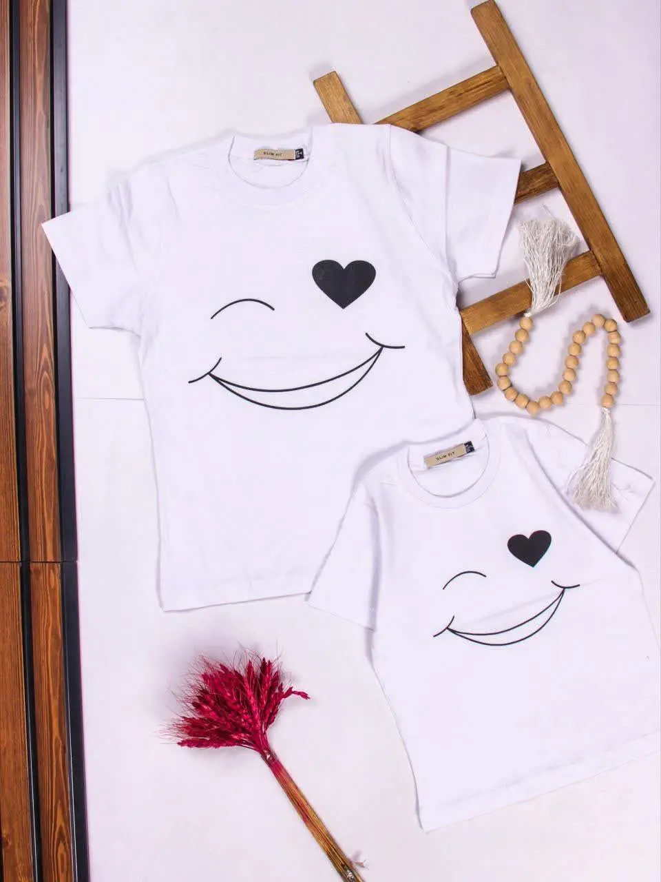 💢تیشرت سفید پنبه لبخند💢
