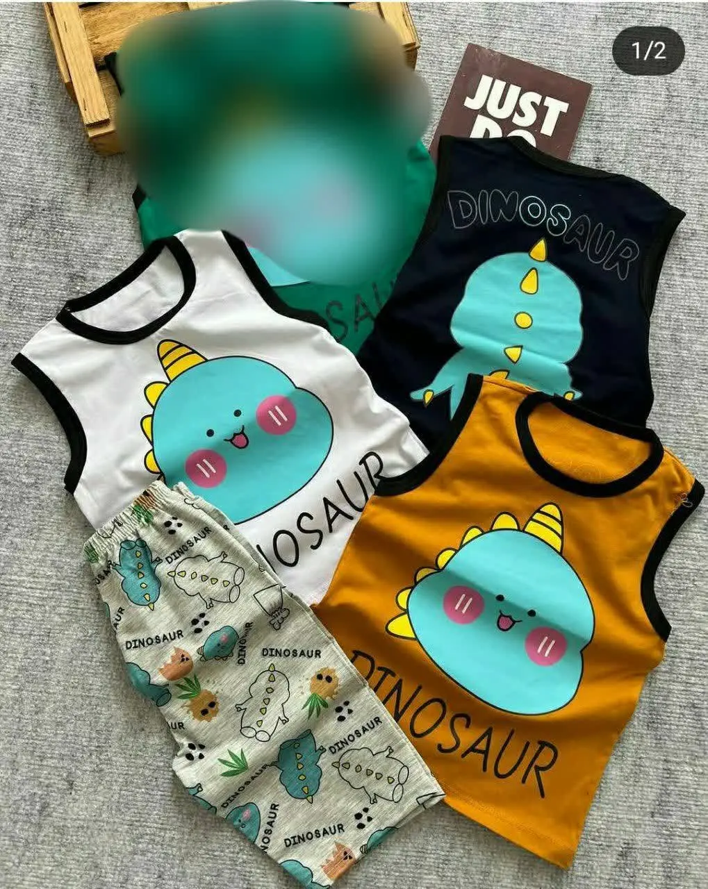 👚نام: ست تاپ شلوارک دایناسور کوچولو
