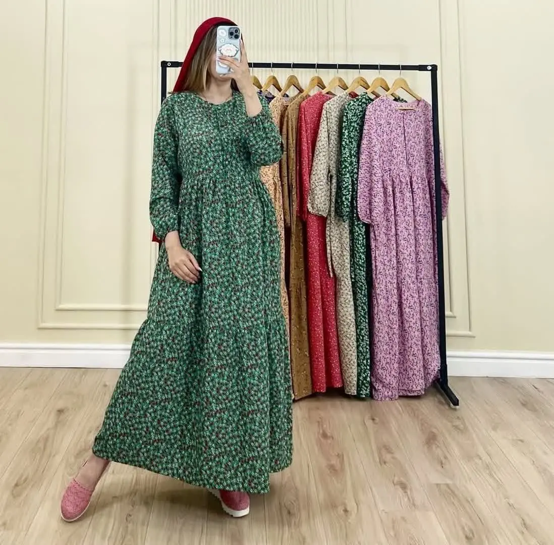 ☺️نام: پیراهن ساحلی کرپ پفکی