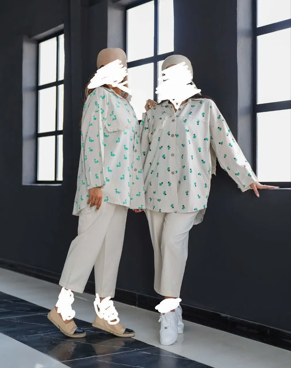 👗 شومیز مانتویی مدل اردک و کاکتوس فری سایز
