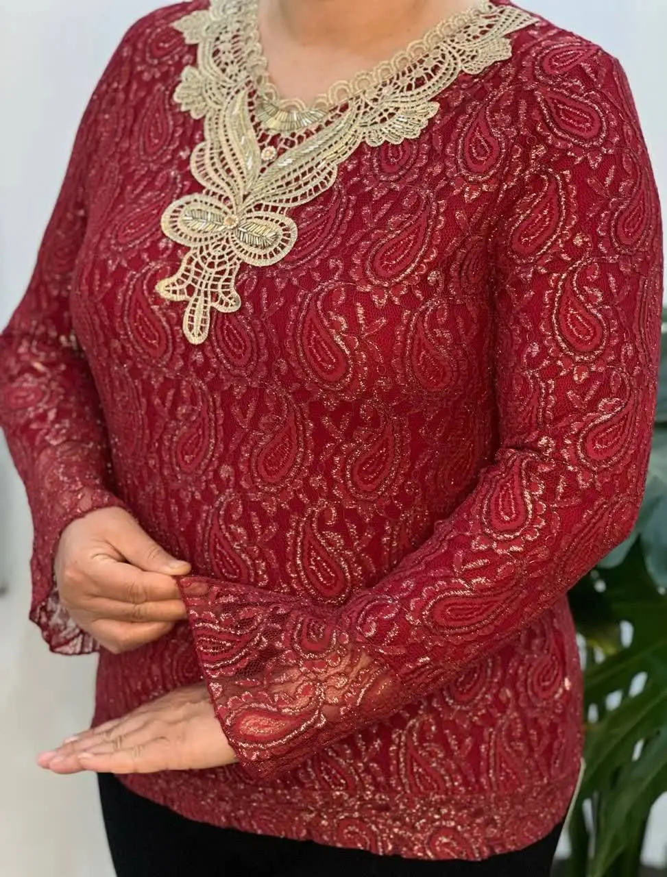 بلوز دانتل مجلسی وارداتی 
