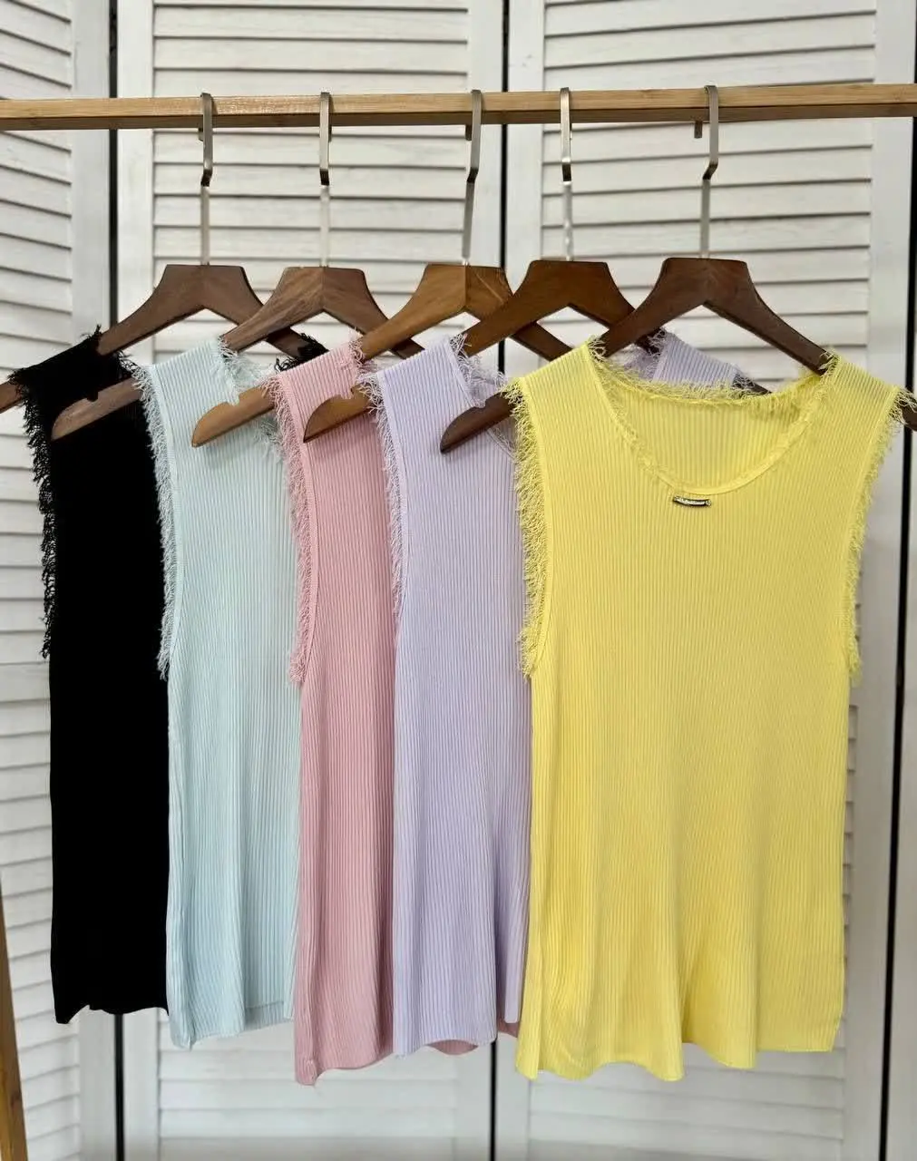 تاپ پاییزه لبه ریشدار، بافت...