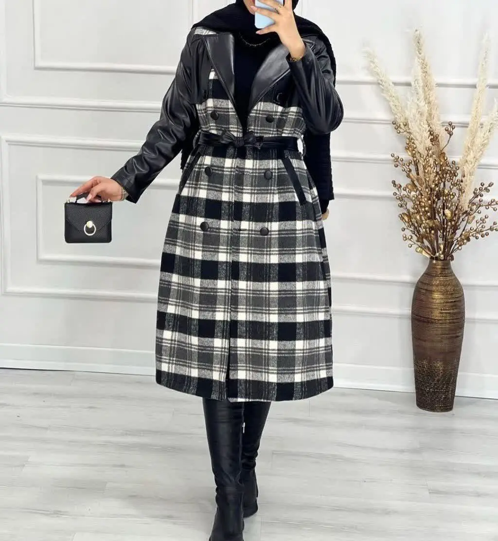 👚 نام: پالتو استین چرم
