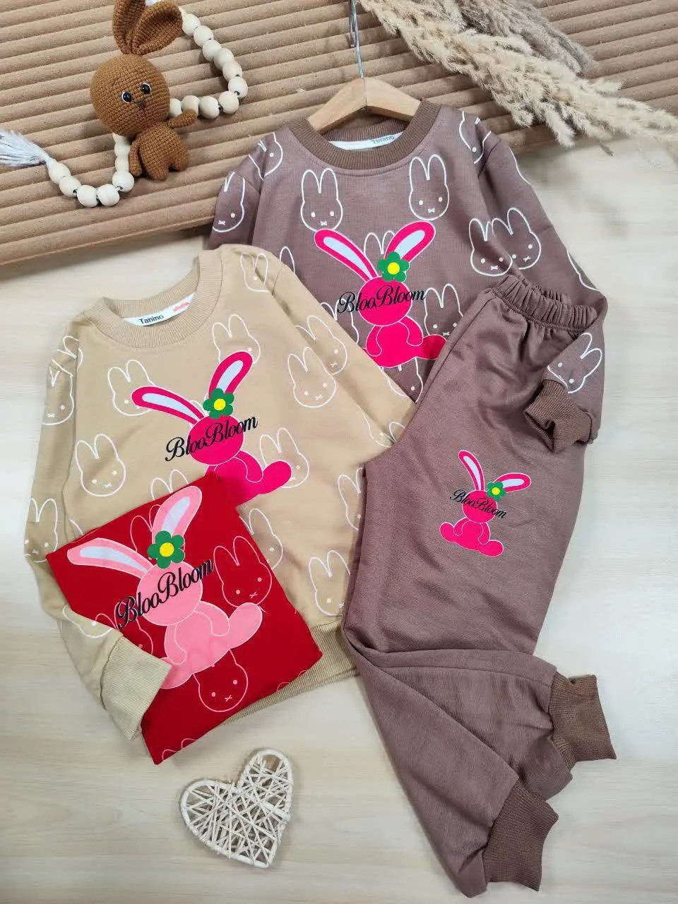 بلوز شلوار خرگوش گوش گلی