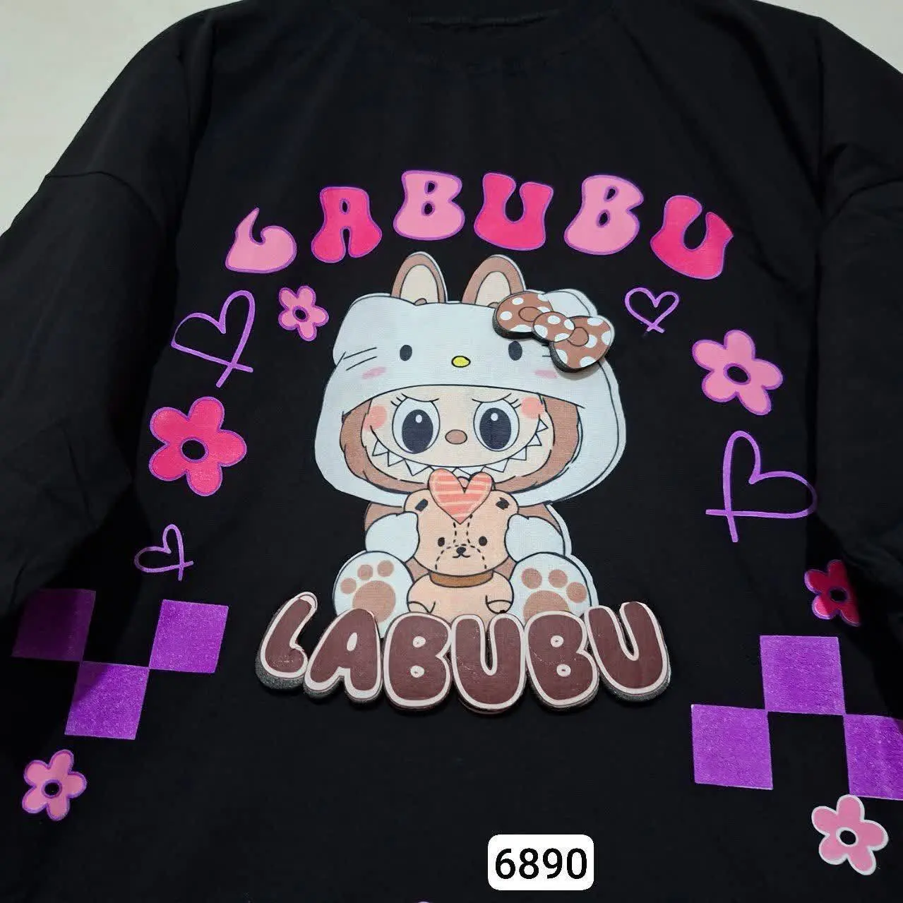 تیشرت لانگ عروسک لابوبو (لب...