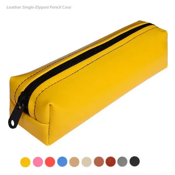 🌈جامدادی تک زیپ چرم