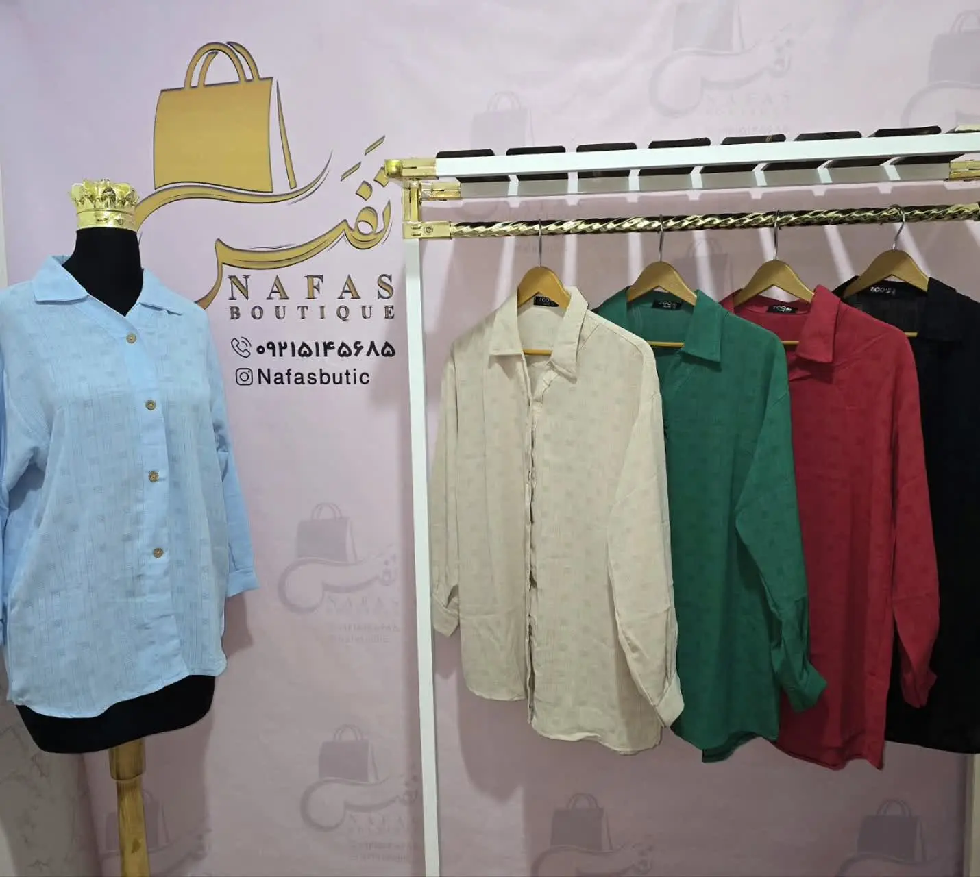 🛍 نام محصول: شومیز مانتویی 
