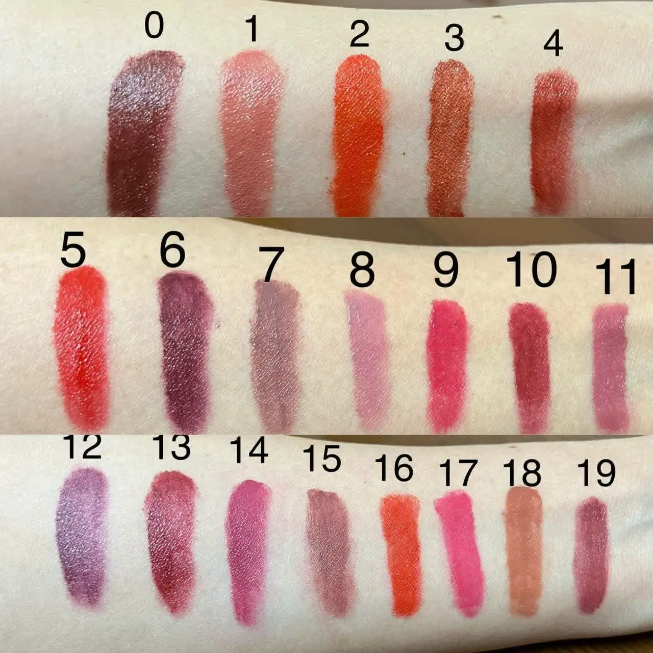 اینم از تست جذاب رژلب های