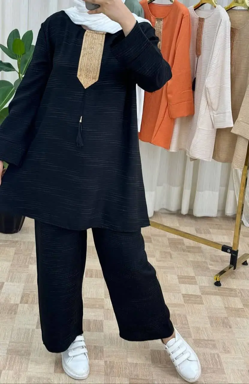 ⭕نام: تونیک شلوار مژگان ۲۴
