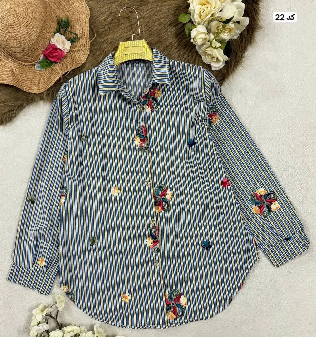 نام: شومیز مانتویی گلدوزی
