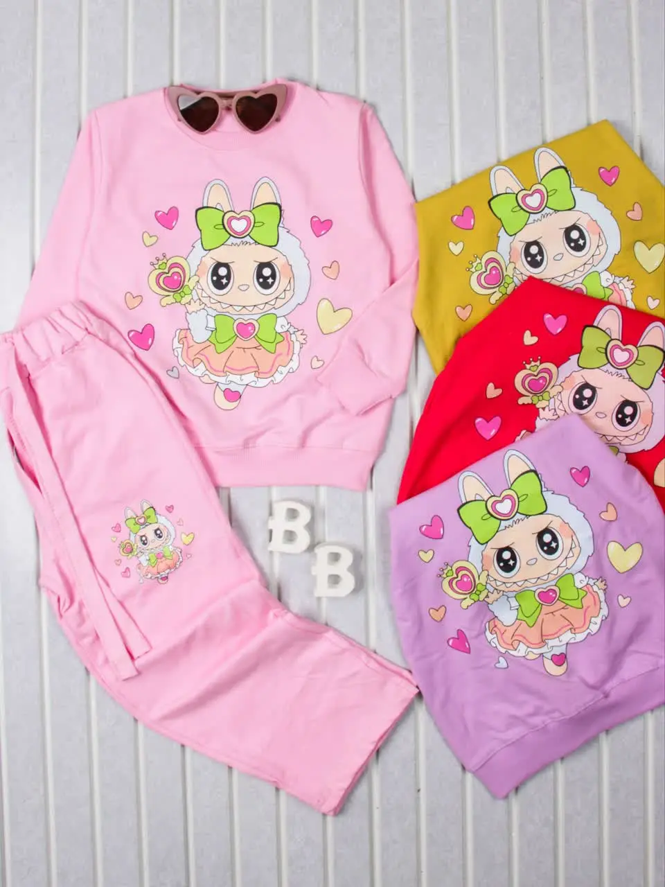 💢بلوز شلوار لابوبو قلب💢