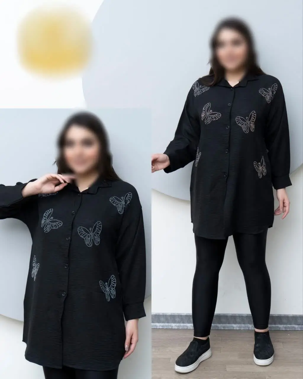 🔹 #مانتو زنانه یقه دار
