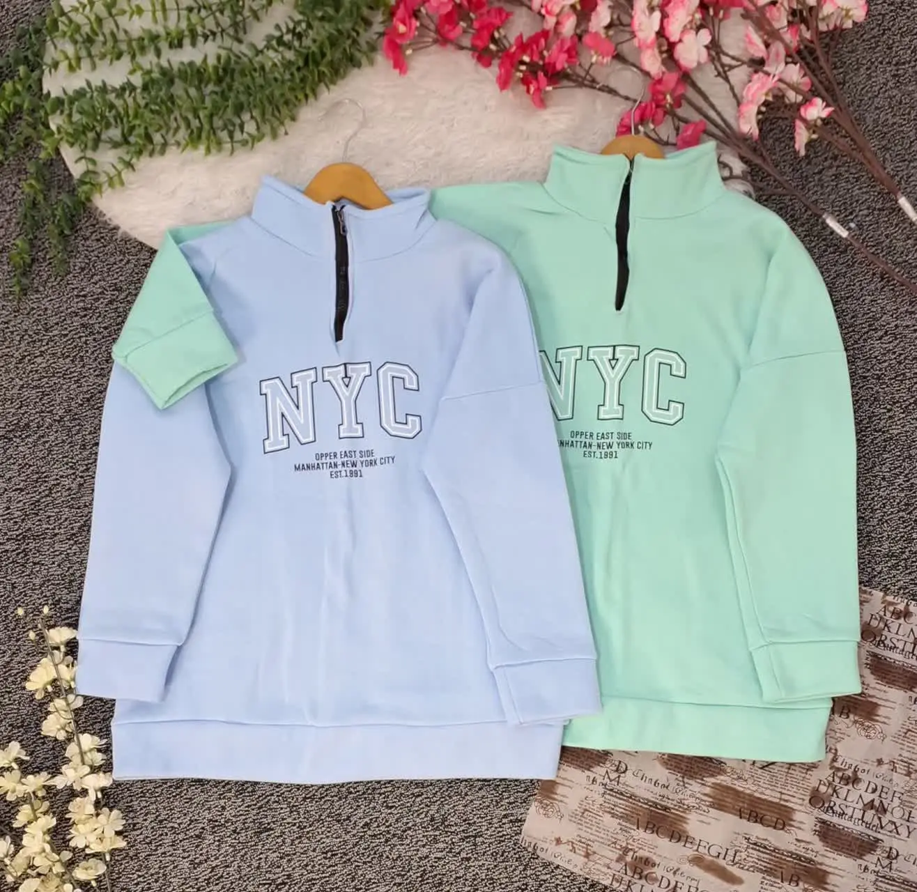 🔸نام: هودی نیم زیپ ان وای سی