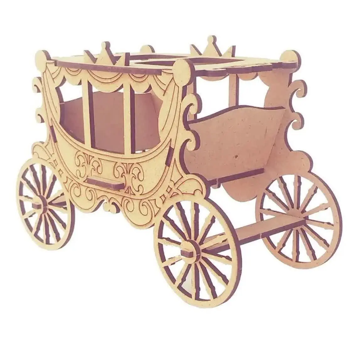 پازل چوبی (جا قلمی) کالسکه
