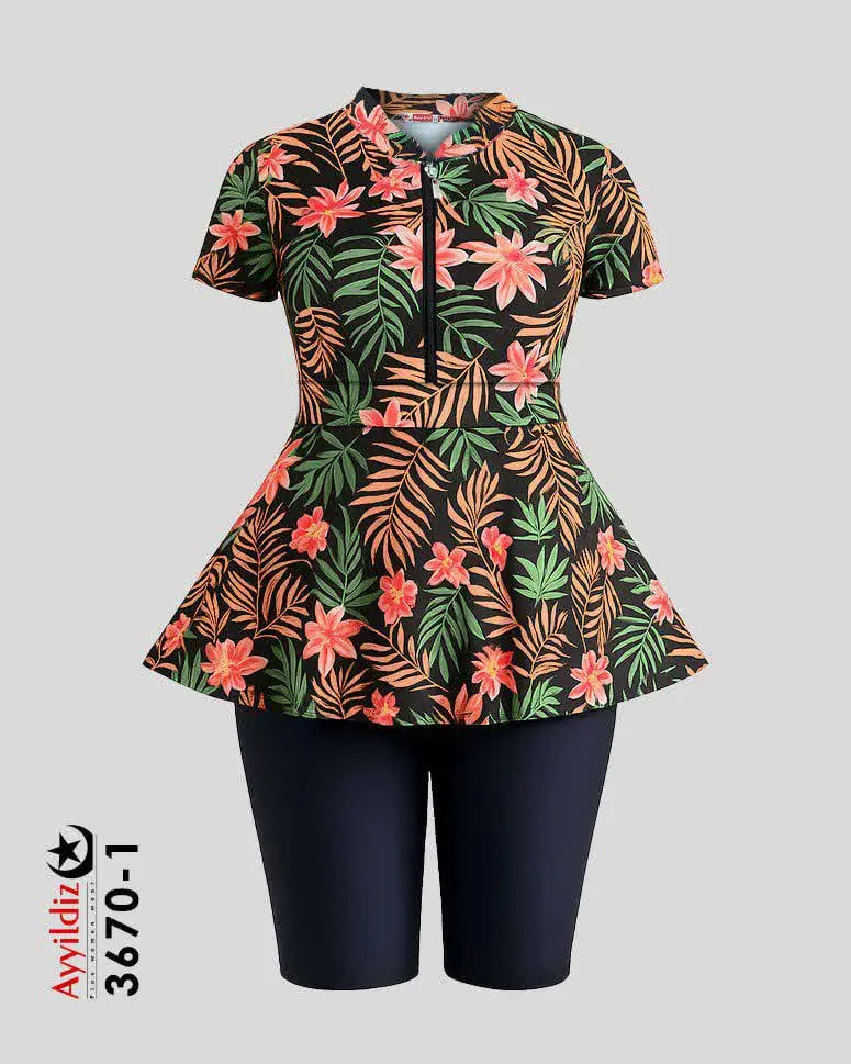 ✅مایو دو تیکه بلوز شلوارکی...