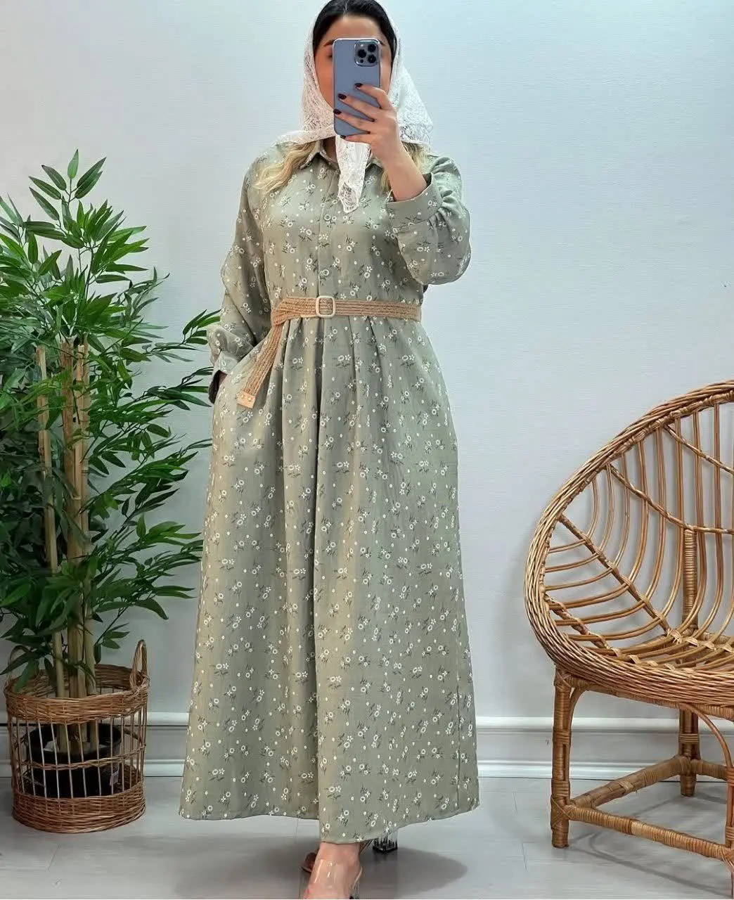 🦋نام محصول: پیراهن گل اندام 🌺
