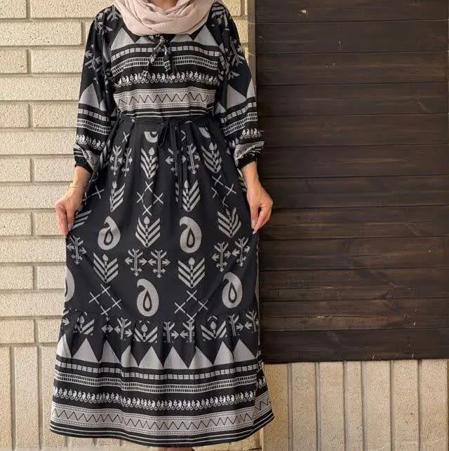 پیراهن فلور طرح ترمه
