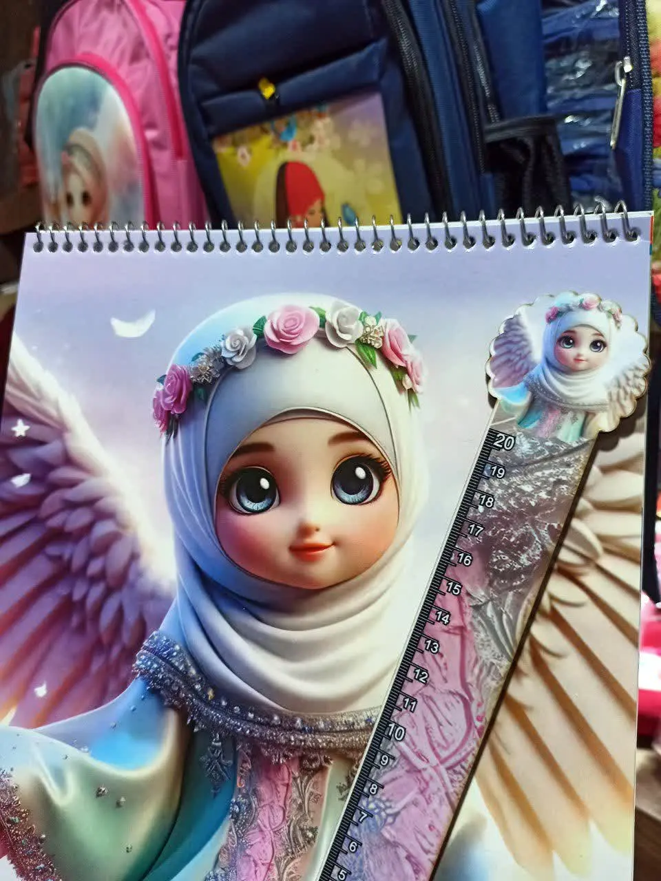 ست دفتر نقاشی و خط کش 
