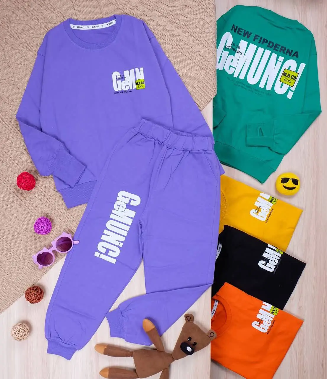 👫بلوز و شلوار پسرانه GEMUNCI پشت چاپ👫
