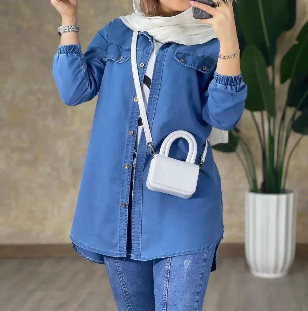 نام: مانتو بغل زیپ نیل
