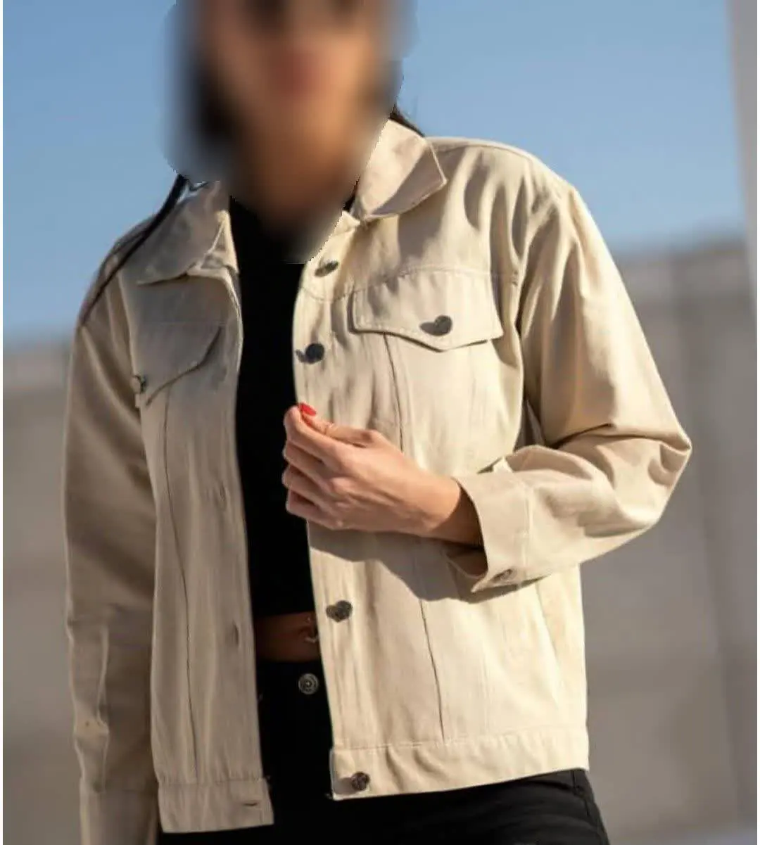 نام: کراپ کت کتان
